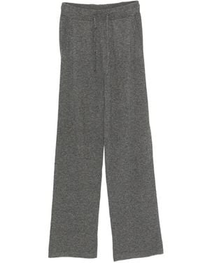 Alpha Studio Drawstring Wide-Leg Trousers - Grey