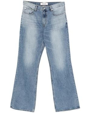 Tonywack Cotton Faded Wide- Leg Jeans - Blue