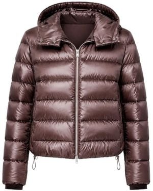 Herno Quilted Hooded Jacket - Brown