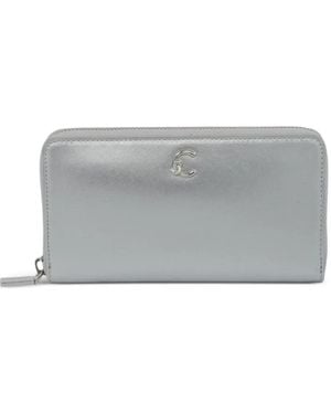 Coccinelle Logo-Detail Plaque Wallet - Grey
