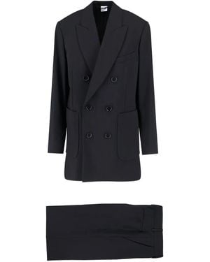 Aspesi Double-Breasted Pocket Suit - Black