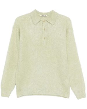AURALEE Button-Up Jumper - White