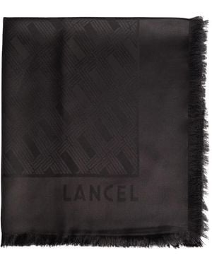 Lancel Monogram-Pattern Scarf - Black