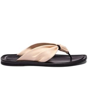 Loulou de Saison Leather Sandals - White