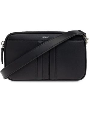Bally Mythos Crossbody Bag Recycled Leather - Black