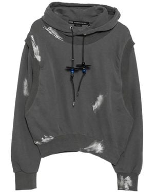 ANDERSSON BELL Metallic Painted Hoodie - Grey