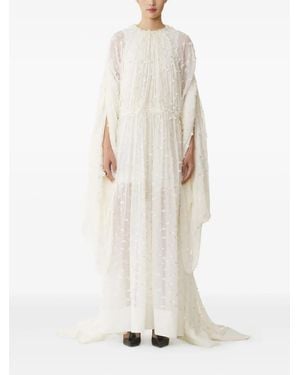 Lanvin Pleated Maxi Dress - White