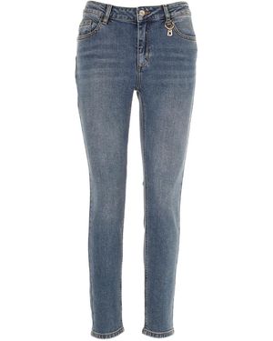 Liu Jo Charm-Detail Jeans - Blue