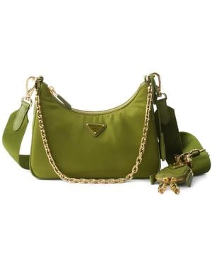 Prada Re-edition ショルダーバッグ - グリーン
