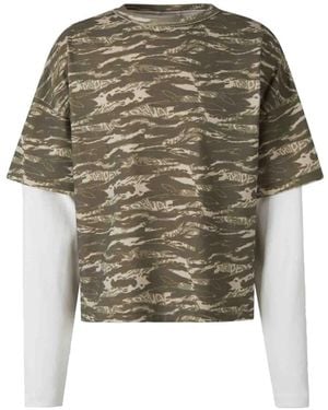 Rhude Tiger Camouflage-Print T-Shirt - Groen