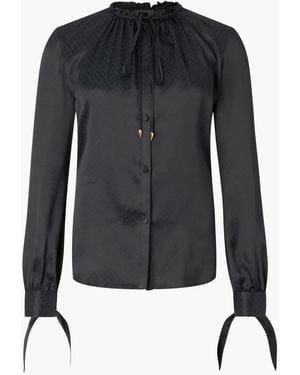 Roberto Cavalli Snake-Print Blouse - Black