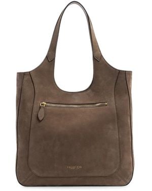 The Bridge Leather Shoulder Bag - Brown