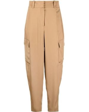 JOSEPH High-Waisted Cargo Pants - Natural