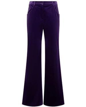 Alberta Ferretti Pantaloni Svasati - Blu