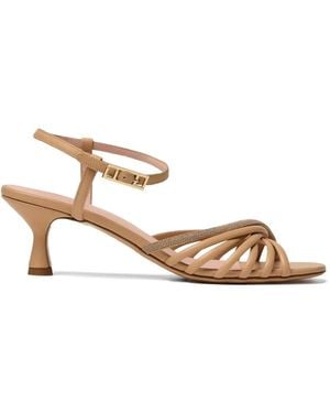 Fabiana Filippi Embellished Strap Court Shoes - Metallic