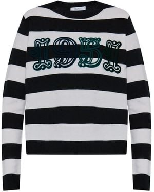 Max Mara Viterbo Striped Jumper - Black