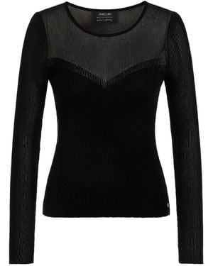 Marc Cain Rethink Together Ribbed T-Shirt - Black
