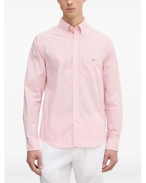 GANT Gingham Button-Down Shirt - Pink