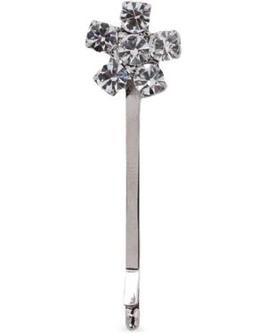 Rosantica Crystal Flower Anice Hair Slide - White