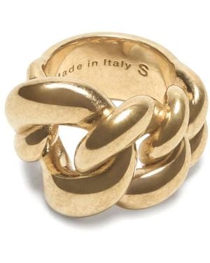Acne Studios Anello A Catena - Metallizzato