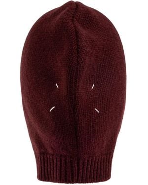 Maison Margiela Passamontagna Con Bottone - Rosso