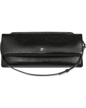 Courreges Naplack Leather Shoulder Bag - Nero