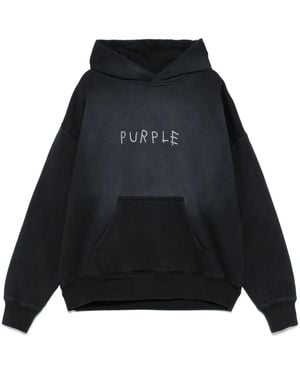 Purple Brand ロゴ パーカー - ブラック