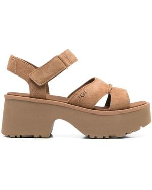 UGG 70Mm New Heights Ankle Strap Sandals - Brown