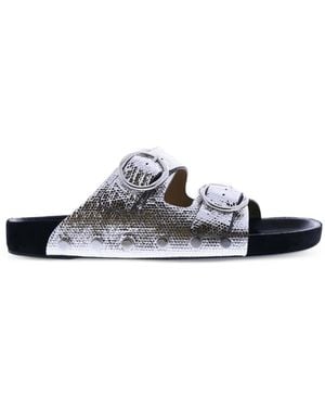 Isabel Marant Lennyo Studded Sandals - White