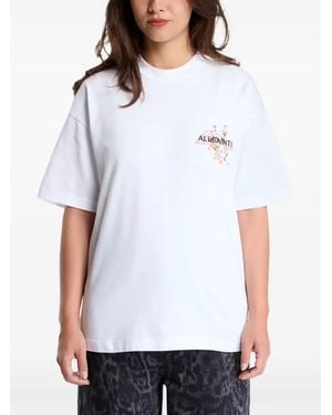 AllSaints Camiseta Con Estampado Floral - Blanco