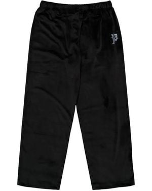 PROTOTYPES Nikki Rhinestone-Embellished Track Trousers - Black