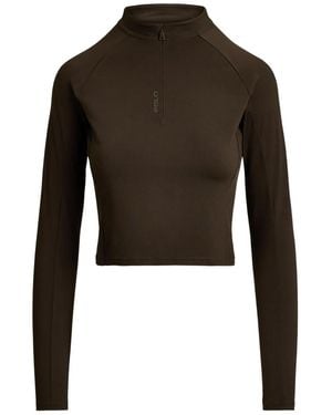 Polo Ralph Lauren Half-Zip Long-Sleeve Top - Black