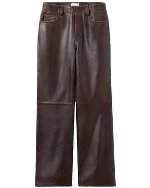 Claudie Pierlot Hose Aus Leder - Braun
