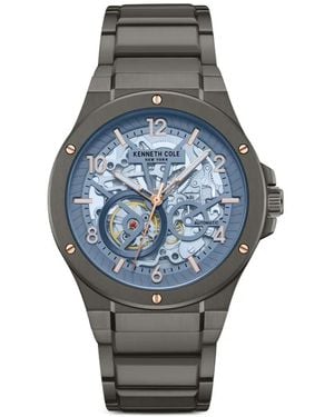 Kenneth Cole Armbanduhr Mit Skelett-Zifferblatt 42Mm - Blau