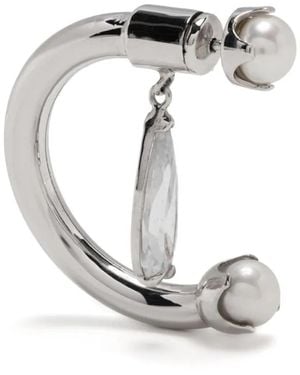 ALAN CROCETTI Pearl Fantasy Clear Drip Earring - Metallic