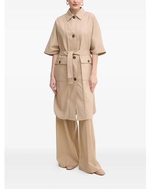 Guess X Marciano Cindy Belted Coat - Natural