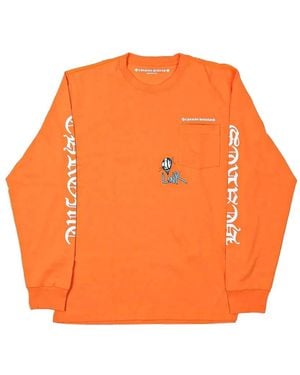 Chrome Hearts Printed Long-Sleeve T-Shirt - Orange