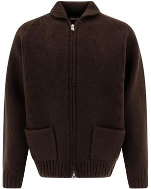 Nonnative Zip-Front Patch Pocket Cardigan - Black
