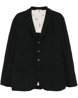 CALMLENCE Blazer a rayas - Negro