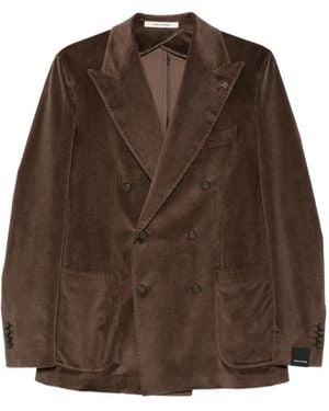 Tagliatore Veste Croisée En Velours Côtelé - Brown