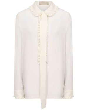 Elie Saab Ruffled Shirt - White