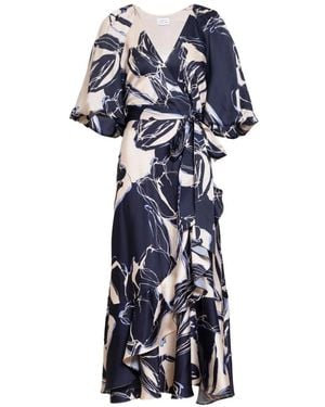 Tanya Taylor Robe Volantée Blairine À Fleurs - White