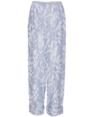 Henrik Vibskov Helmet Fil-Coupé Trousers - Blue