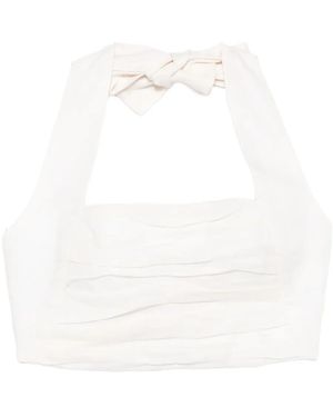 Cala De La Cruz Haut Fiji À Coupe Crop - Blanc