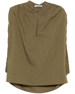 DARKPARK Tracy Textured Gathered Blouse - Green