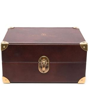 Brunello Cucinelli 8-Piece Leather Watch Box - Brown