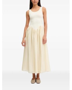 Bardot Lorie Scoop-Neck Flared Midi Dress - Natural