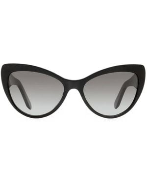 Ferragamo Eyewear Lunettes De Soleil À Monture Papillon - Black
