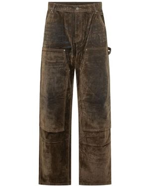 Kidsuper Washed Carpenter Trousers - Brown