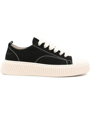 Rhun Round-Toe Sneakers - Black